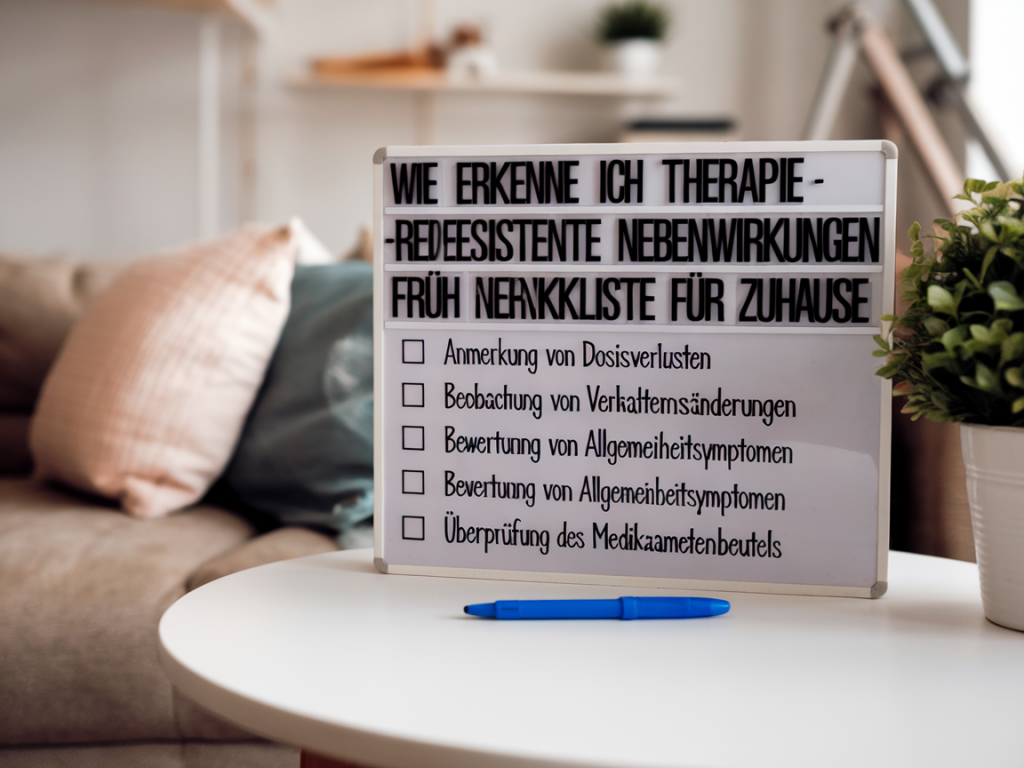 Wie erkenne ich therapieresistente nebenwirkungen früh: eine praktikable checkliste für zuhause